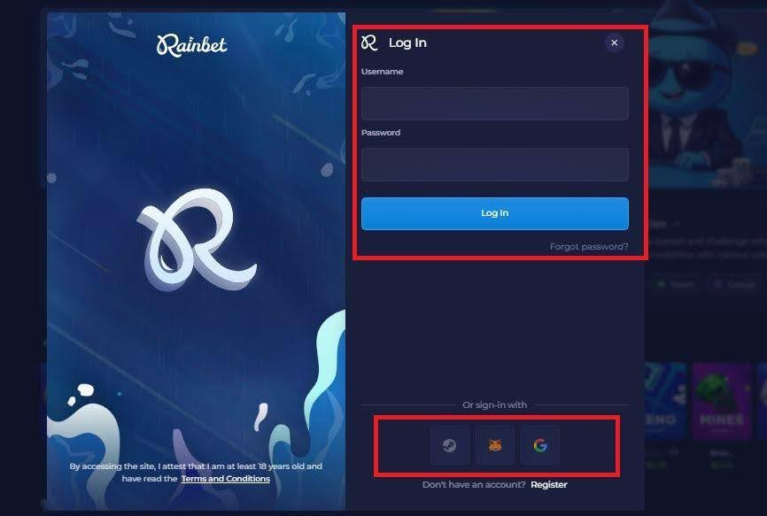 rainbet Gameplay