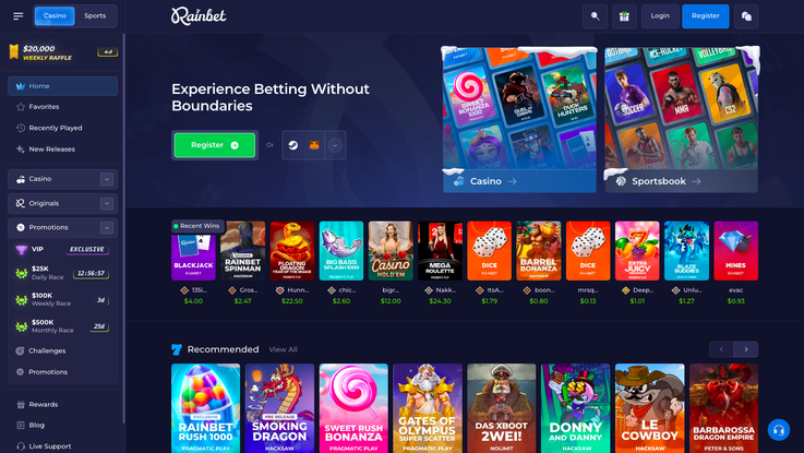 rainbet Gameplay
